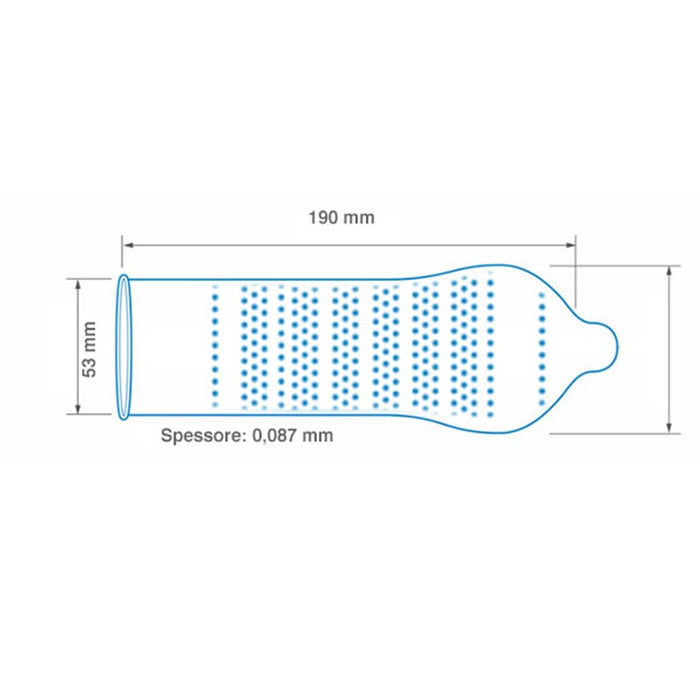 Prezervative cu striatii CONTROL XTRA DOTS, 1 cutie x 12 buc