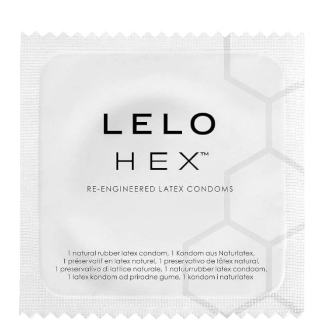Prezervative Lelo - Hex, lubrifiate si rezistente, 54 mm