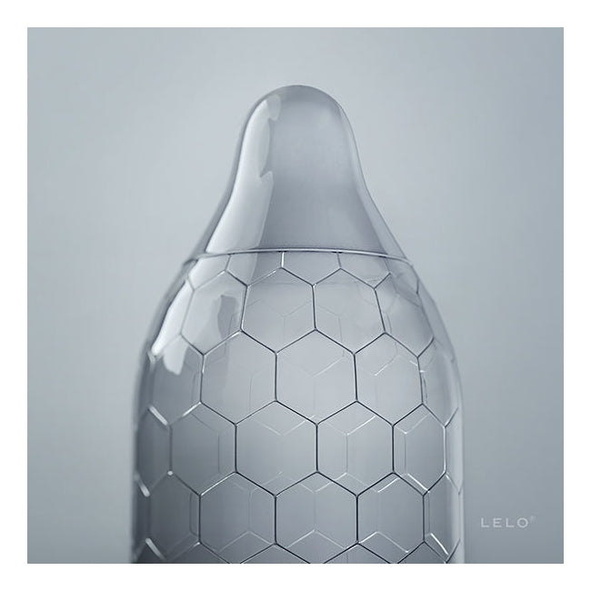 Prezervative LELO - HEX REENGINEERED, lubrifiante si rezistente, 54 mm, 1 cutie x 36 buc