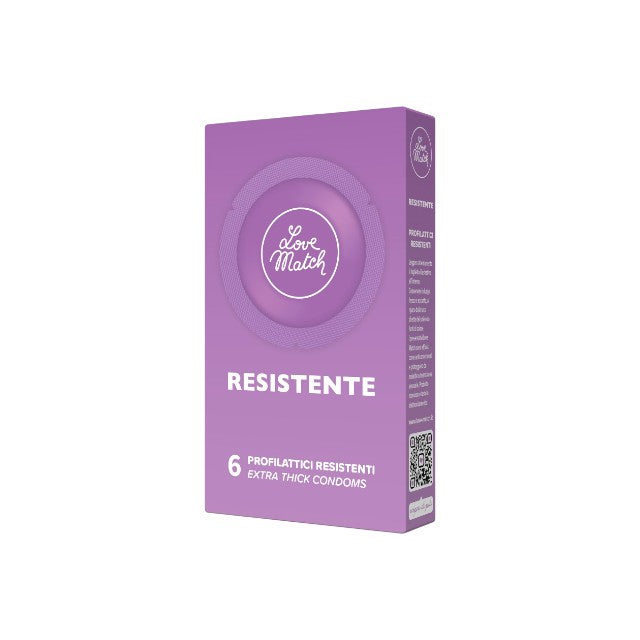 Prezervative LOVE MATCH Resistente, din latex, rezistente, diametru 53 mm, 6 buc