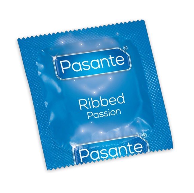Prezervative Pasante - Passion, cu striatii si nervuri, 52 mm, 12 buc