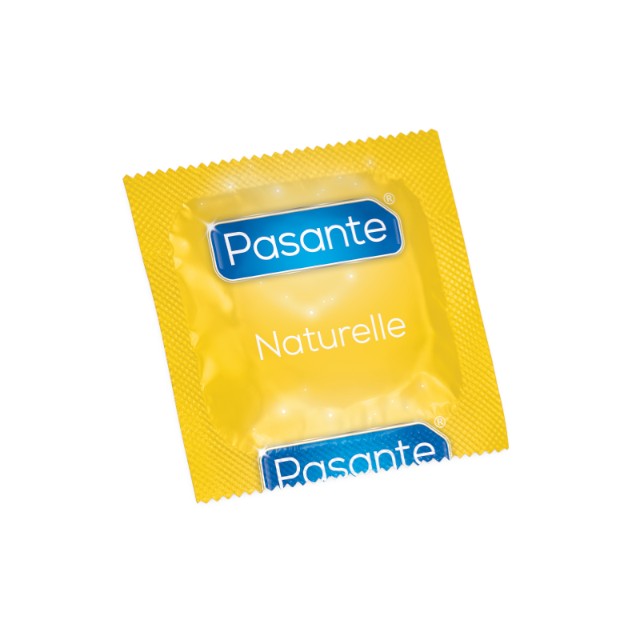 Prezervative PASANTE Naturelle, din latex, senzație naturală și confortabilă, diametru 54 mm, 3 buc