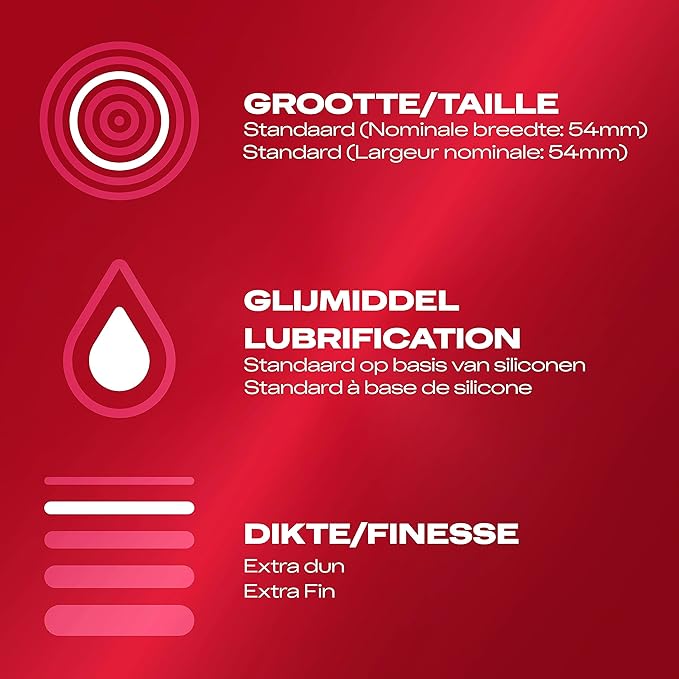 Prezervative ultra subtiri Durex Thin Feel, Ultra Thin, 54 mm, 1 cutie x 10 buc
