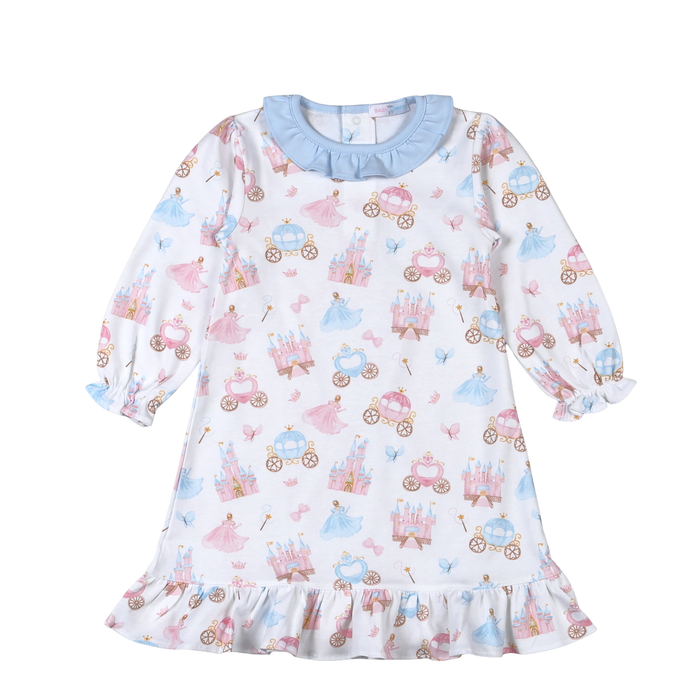 Let your little one's best friend dress just like her! This Princess and Castles Doll Dress from Baby Loren perfectly matches the coordinating girls dress and bloomer set, creating a magical twinning moment. Ideal for imaginative play and tea parties, it's the perfect accessory for any doll-loving child who wants to match their beloved companion.
