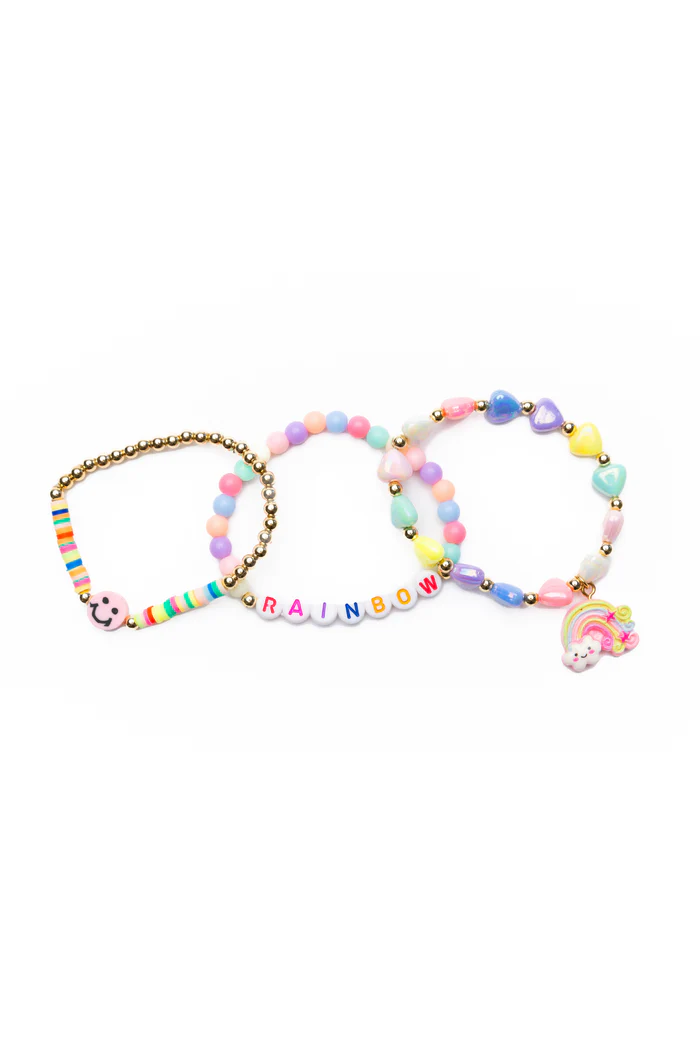 Rainbow Smiles Bracelet 3pc Set