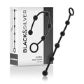 Rozariu Anal BLACK&SILVER - KORG pentru incepatori, 21 cm