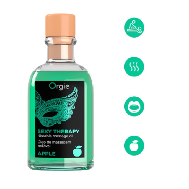 Set de masaj erotic ORGIE - Sexy Therapy, aroma de Mere, 100 ml