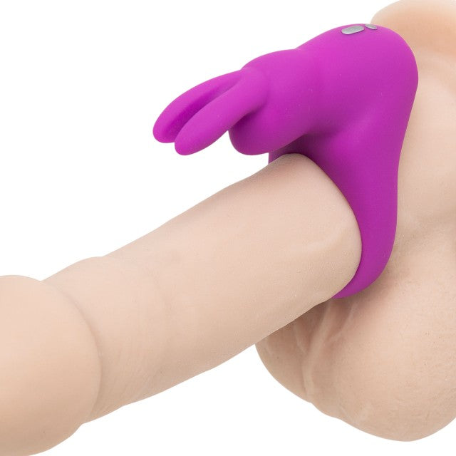 Set HAPPY RABBIT Cock Ring Kit, cu inel vibrator pentru penis cu 12 funcții de vibrație și geantă de călătorie inclusă