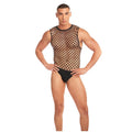 Set lenjerie erotica barbati Rainbow Party, 2 piese, negru, S/M