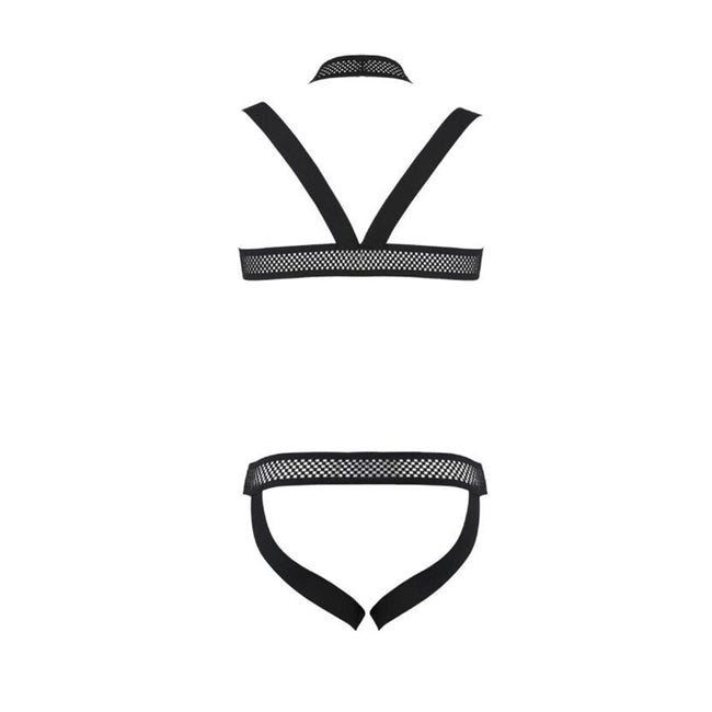 Set lenjerie erotică pt bărbați Passion 043, 2 piese, negru, S/M