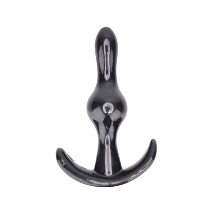 Set Plug Anal LovingJoy - Training, material moale si flexibil, negru, 12.75 cm, 11 cm, 9.5 cm, 9 cm