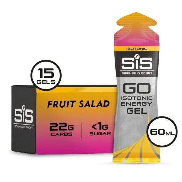 SIS Go Isotonic Fruit Salad Energy Gel 15 x 60ml - Out of Date
