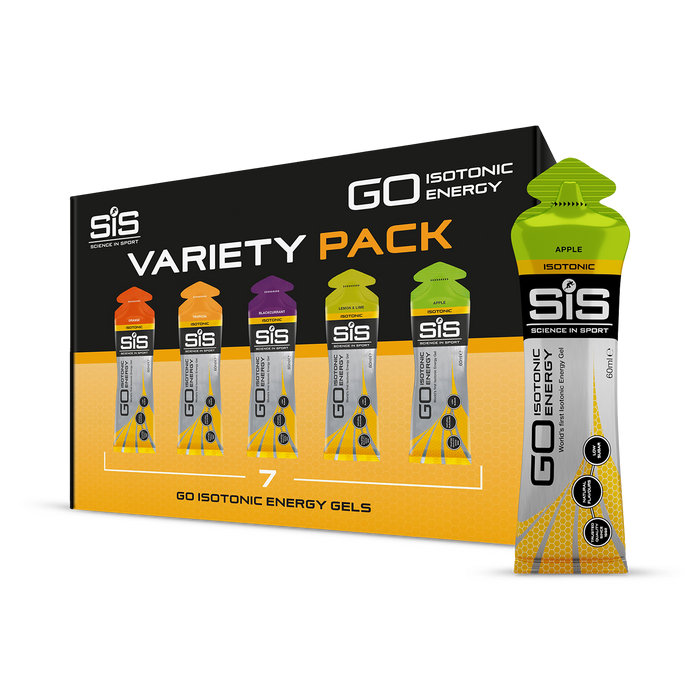 SIS Go Isotonic Variety Energy Gel 7 x 60ml (small box) - Out of Date