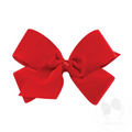 Satin and velvet together create a beautiful look for any special occasion or holiday photo. The perfect hair accessory to complement her festive fall and winter outfits. These bows are sure to stay in her hair all day with our patented WeeStay™ no-slip hair clip.
Approximate Size: 4” x 3” (1.5” Ribbon)