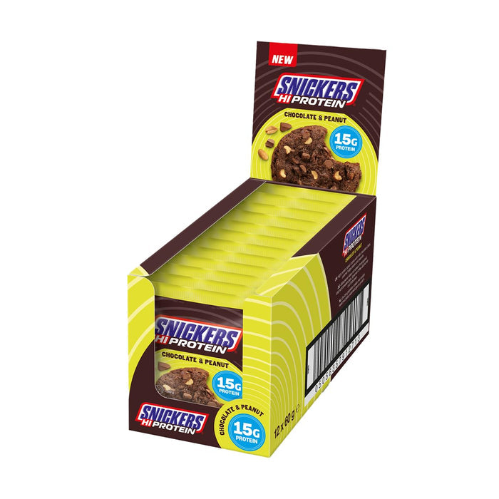 Snickers Chocolate & Peanut High Protein Cookie 12 x 60g - Special Offer