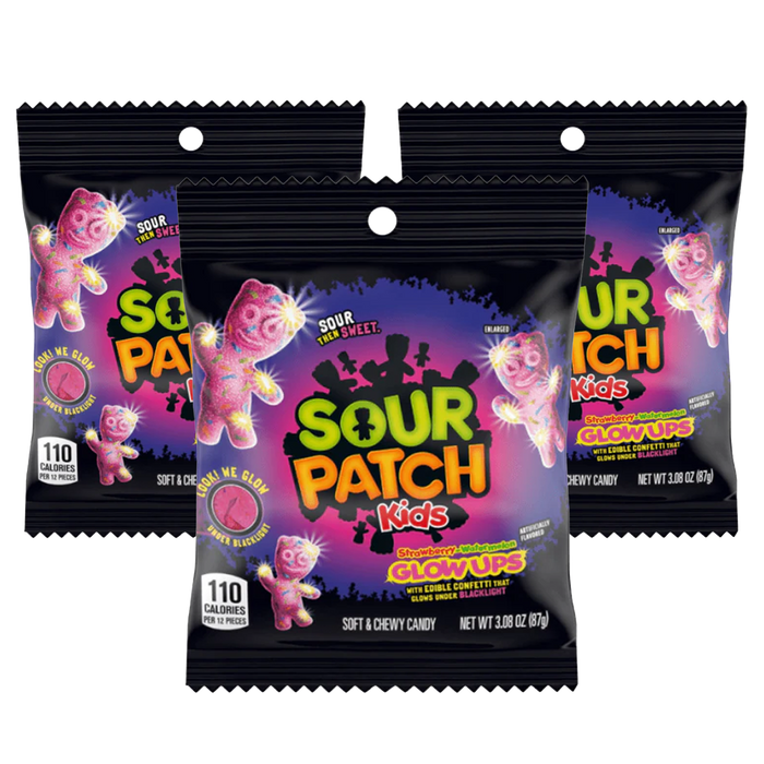 Sour Patch Kids Glow Ups 12 x 87g (case) - Out of Date