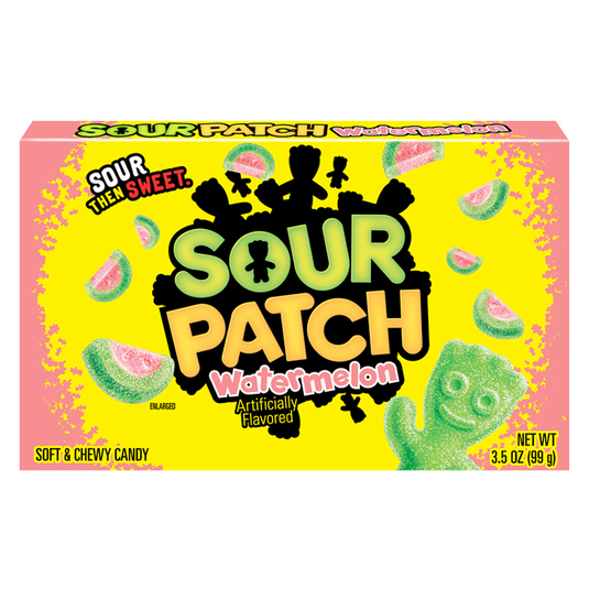 Sour Patch Kids Watermelon Theatre Box 12 x 99g (case) - Out of Date