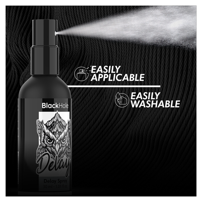 Spray BLACK HOLE - DELAY, pentru intarzierea ejacularii, 30 ml
