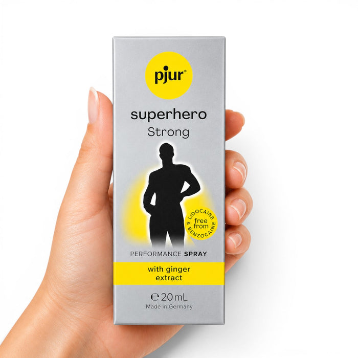 Spray concentrat Pjur Superhero Performance STRONG, pentru întarzierea ejacularii și stimularea erecției, 20 ml