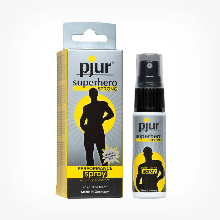 Spray concentrat Pjur Superhero Performance STRONG, pentru întarzierea ejacularii și stimularea erecției, 20 ml
