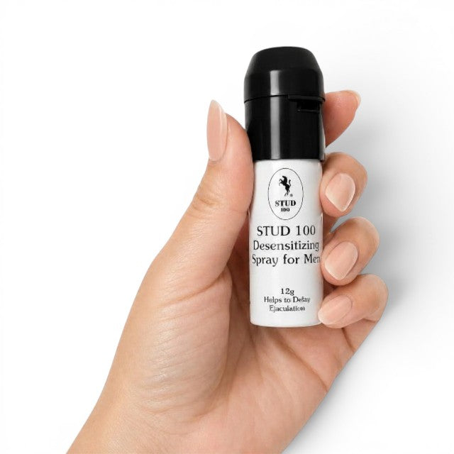 Spray concentrat STUD 100 Black, pentru întârzierea ejaculării, 12 ml (cca 120 pulverizări)