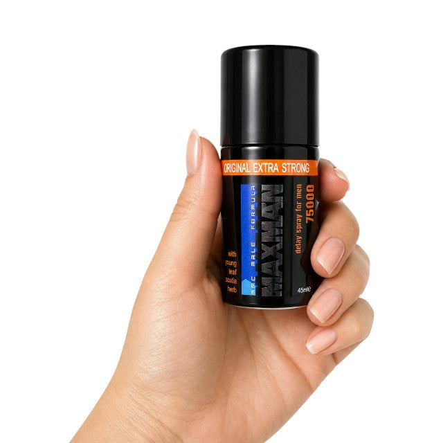 Spray MAXMAN 75000 Original Extra Strong Delay, ajută la întârzierea ejaculării, cu ulei de ricin, 45 ml
