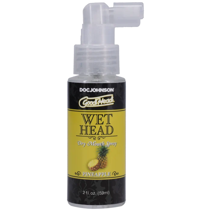 Spray pentru sex oral, GoodHead WET Head - Dry Mouth, umiditate instantanee, cu aroma de Ananas, 59 ml