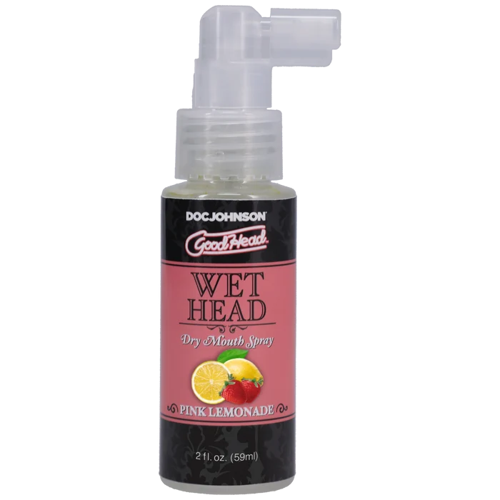 Spray pentru sex oral, GoodHead WET Head - Dry Mouth, umiditate instantanee, cu aroma de Pink Lemonade, 59 ml