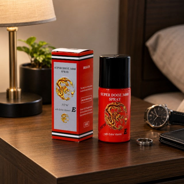 Spray SUPER DOOZ 34000, ajută la întârzierea ejaculării, cu vitamina E, 45 ml