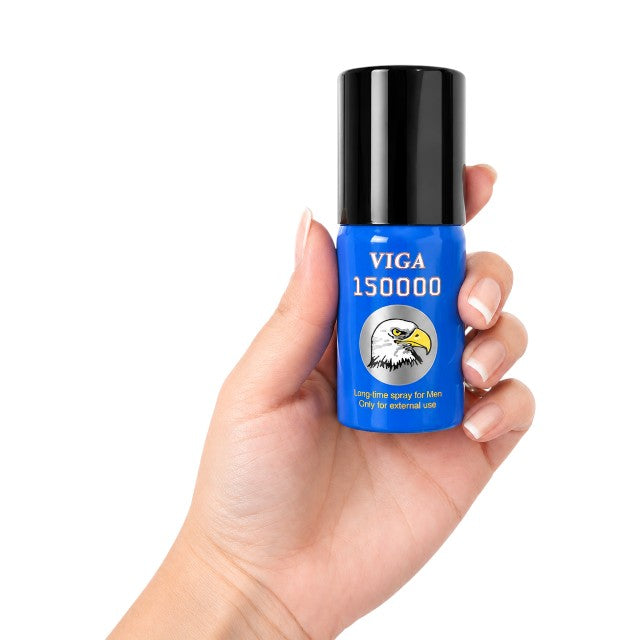 Spray SUPER VIGA 150000 Blue - Delay Spray for Men, pentru întârzierea ejaculării, cu vitamina E, 45 ml