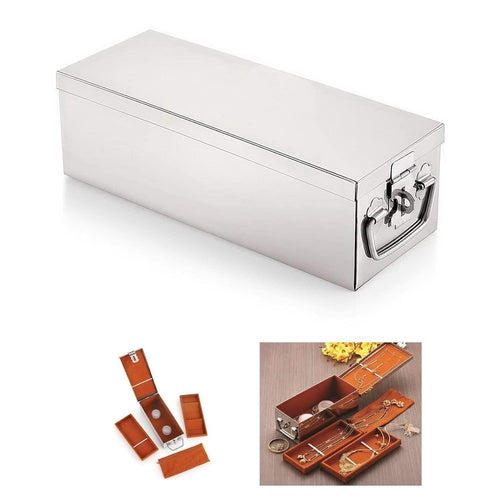 Stainless Steel Jewellery Safe Storage Box