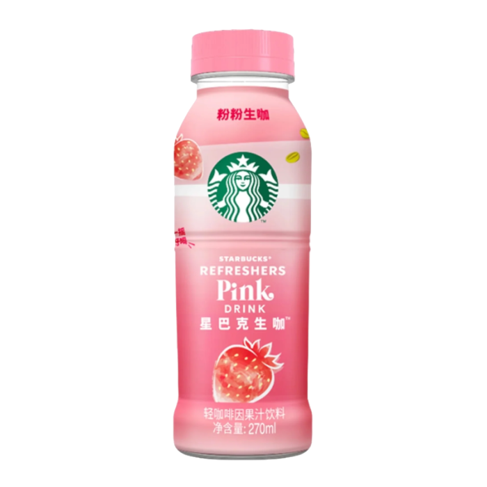 Starbucks Refresher Pink Tea (China) 12 x 270ml - Out of Date