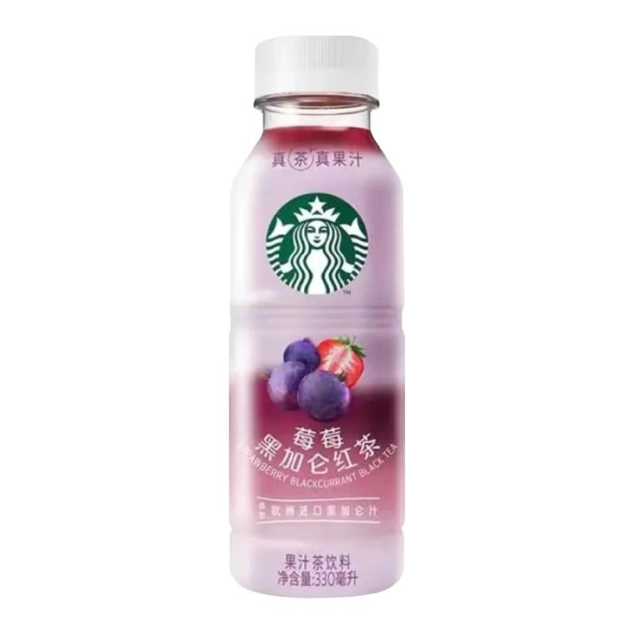 Starbucks Strawberry & Blackcurrant Black Tea (China) 12 x 330ml - Out of Date