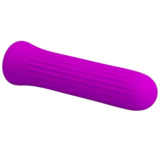 Stimulator clitoris PRETTY LOVE Blanche Pink, vibrator bullet cu 12 funcții de vibrație, din silicon, roz fuchsia