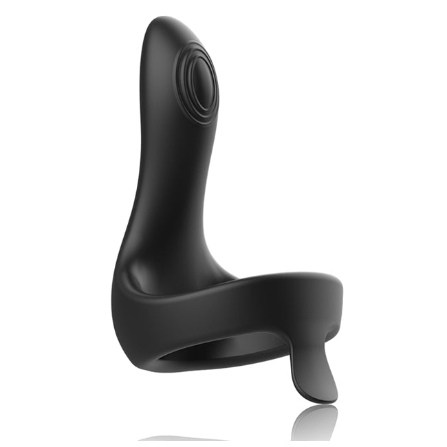 Stimulator pentru penis si perineu ANBIGUO Arkadio, compatibil Watchme, 8 functii de virbatie, negru
