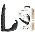 Strap-On PRETTYLOVE - Blackney, cu dubla penetrare, si stimularea clitorisului, 7 functii vibrare, negru