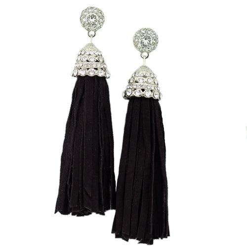 Suede Tassel Earrings
