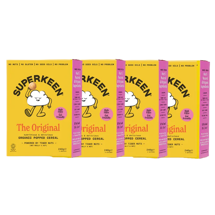 SUPERKEEN Original Organic Popped Cereal Balls 6 x 240g (case) - Out of Date