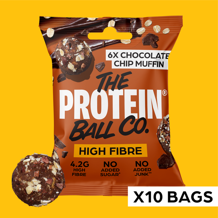 The Protein Ball Co Choc Chip Muffin Breakfast Balls 10 x 45g