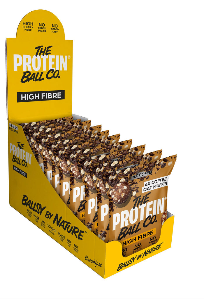 The Protein Ball Co Coffee Oat Muffin Breakfast Balls 10 x 45g