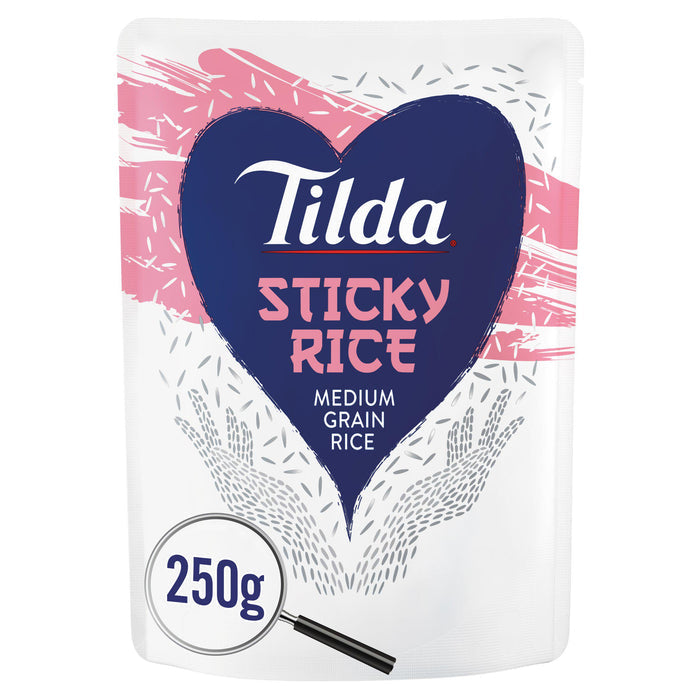 Tilda Microwave Rice Classics Sticky 6 x 250g (case)