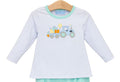 Celebrate your little farmer’s special day with the Tractor Birthday Shirt by Trotter Street Kids. This cozy, mini dotted long-sleeve tee features an adorable tractor appliqué that brings birthday joy to life. Perfect for any toddler boy who dreams of tractors and adventure!