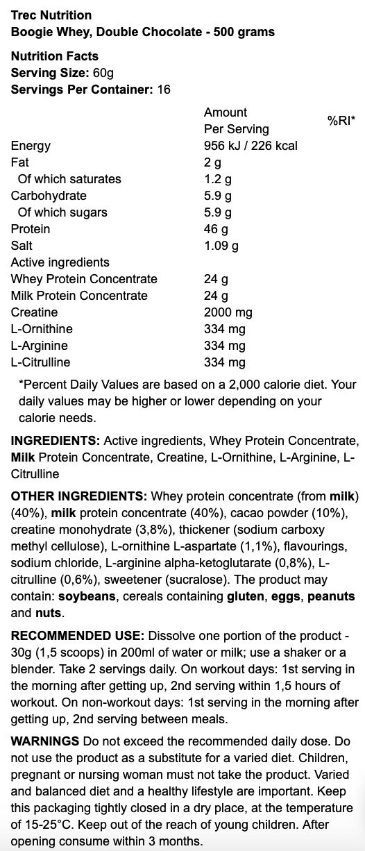 Trec Nutrition Boogie Whey 2000g