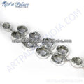 Trendy Charm Crystal Gemstone German Silver Bracelet Crystal Gemstone