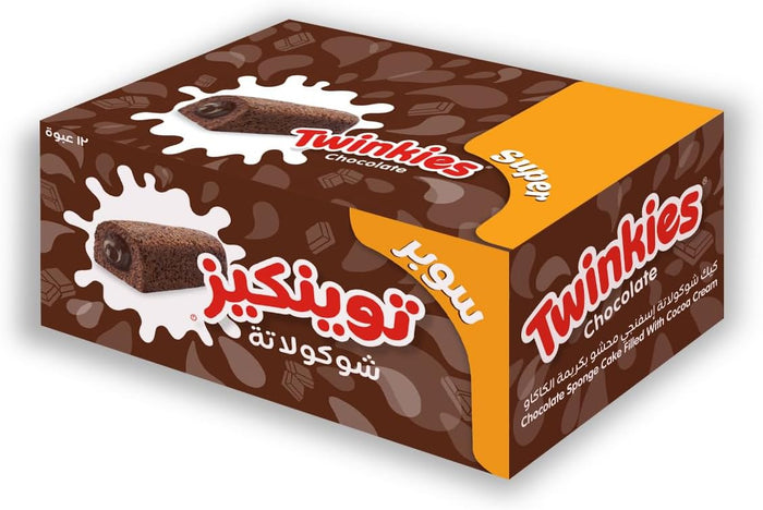 Twinkies Super Chocolate Icing Cream Cake 12 x 50g - Out of Date