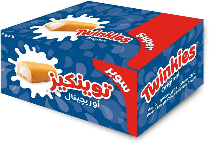 Twinkies Super Vanilla Icing Cream Cake 12 x 50g - Short Dated