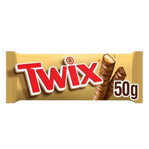 Twix Chocolate Bar 25 x 50g (box) - Out of Date