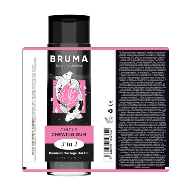Ulei de masaj BRUMA - Chewing Gum, 3 in 1, 100 ml
