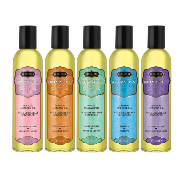 Ulei de masaj KAMASUTRA AROMATICS Pleasure Garden, cu aromă de iasomie și trandafir, 236 ml