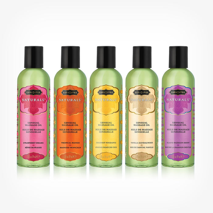 Ulei de masaj Kamasutra Naturals, cu aroma de Tropical Mango, 59 ml